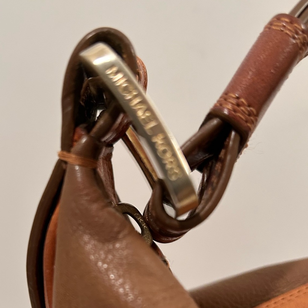 Michael Kors Pebble Leather & Leather Strap Mirror Image Shoulder Bag - Picture 2 of 14